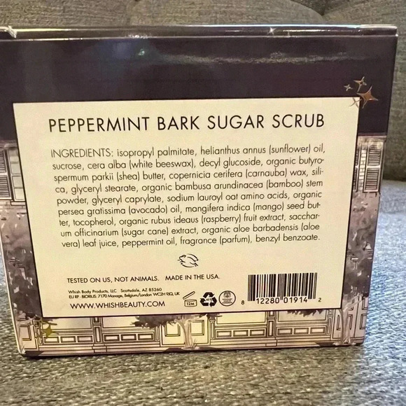 NIB Bundle of Whish Peppermint Bark Sugar Scrub & Body Butter - Picture 6 of 16